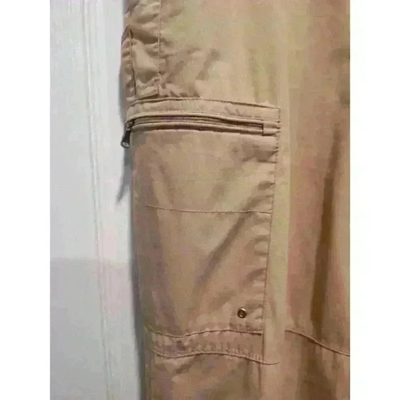Lauren Ralph Utility Cargo Drawstring Waist Straight Leg Loose Fit Pants Size 14 - Picture 3 of 13